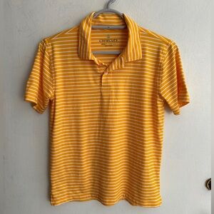 Crewcuts (J. Crew Kids) Yellow Striped Polo, Kids Size L (10-11)